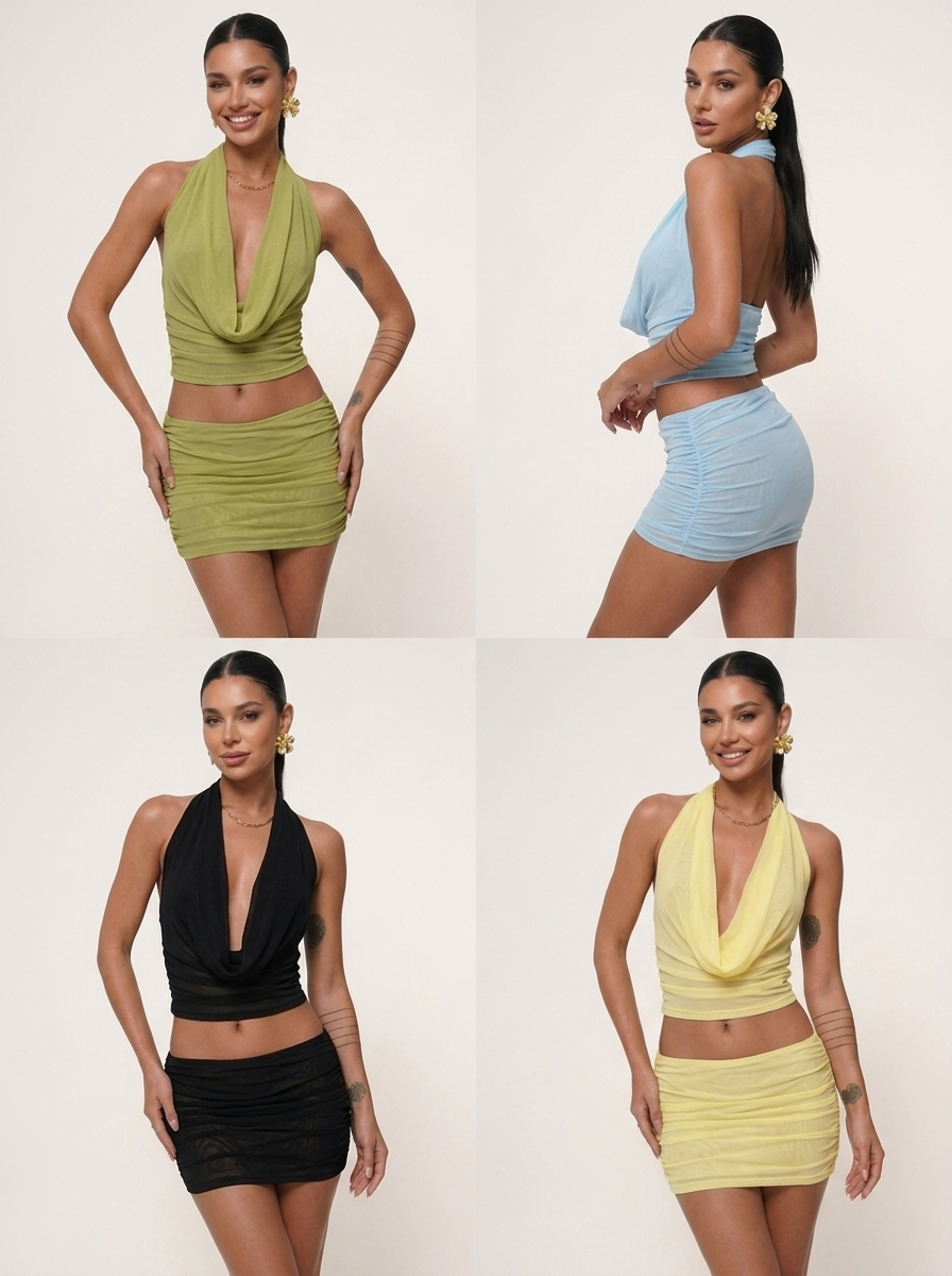 Lemon Sorbet Mesh Dress Infinite