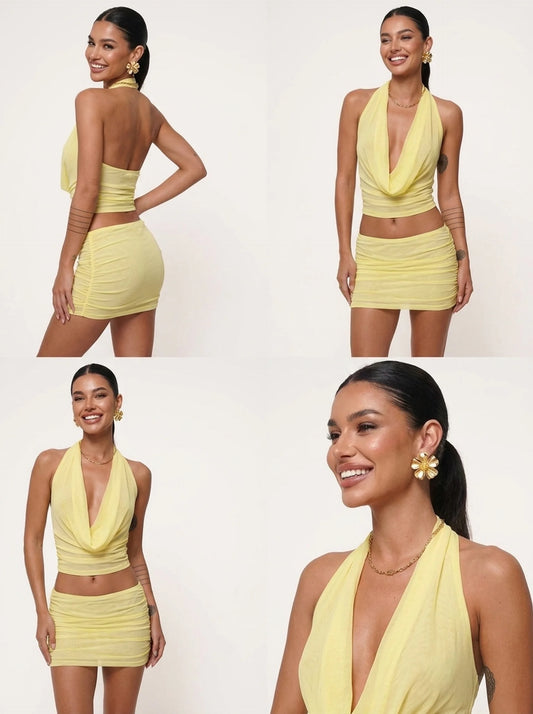 Lemon Sorbet Mesh Dress Infinite