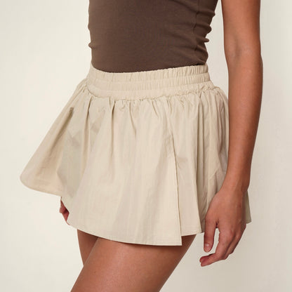 WOMEN'S SKIRT-SHORT ANNA BEIGE