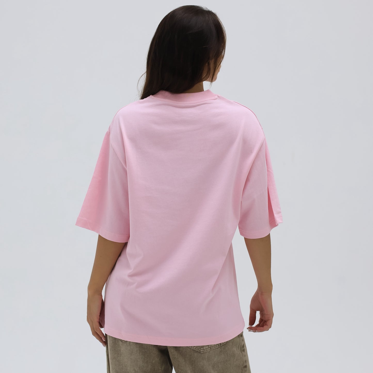 WOMEN'S T-SHIRT DIAMOND FRONT BEE PINK