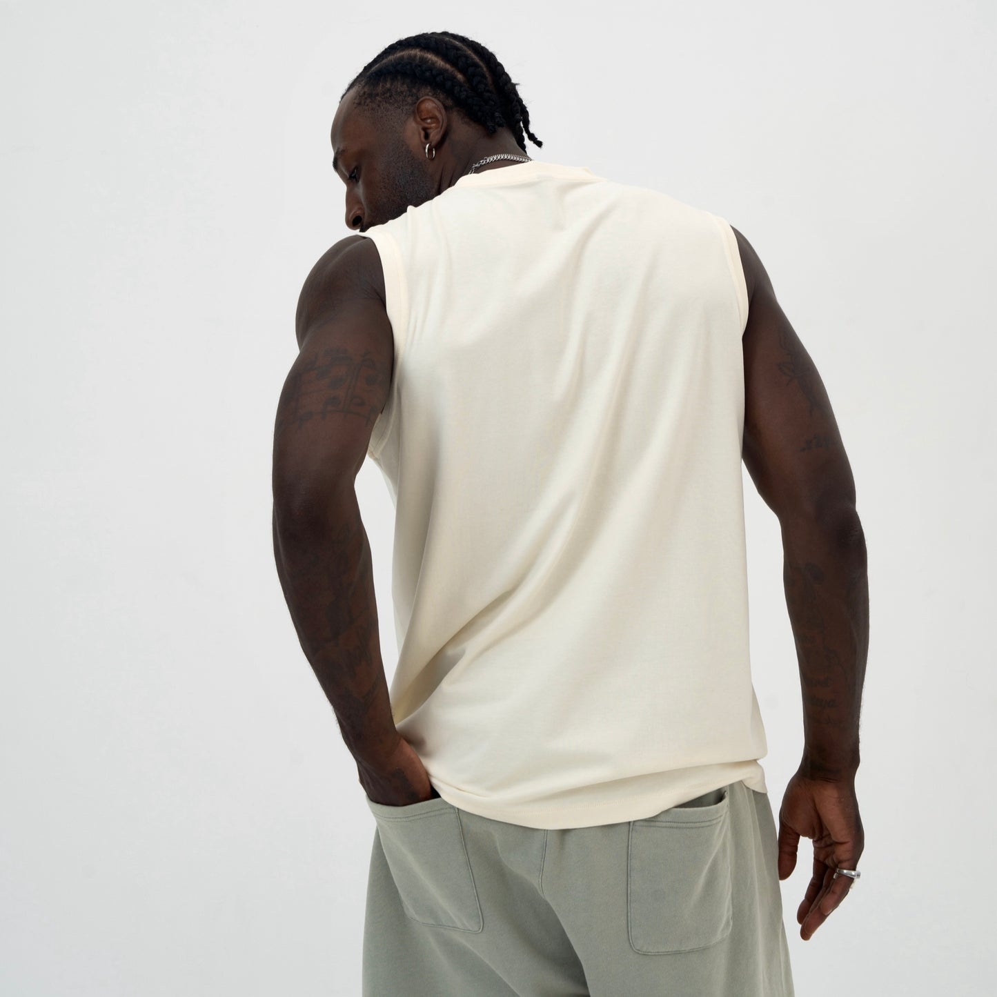 ULTIMATE BASKETBALL TANK TOP LIGHT-YELLOW (CREAM)
