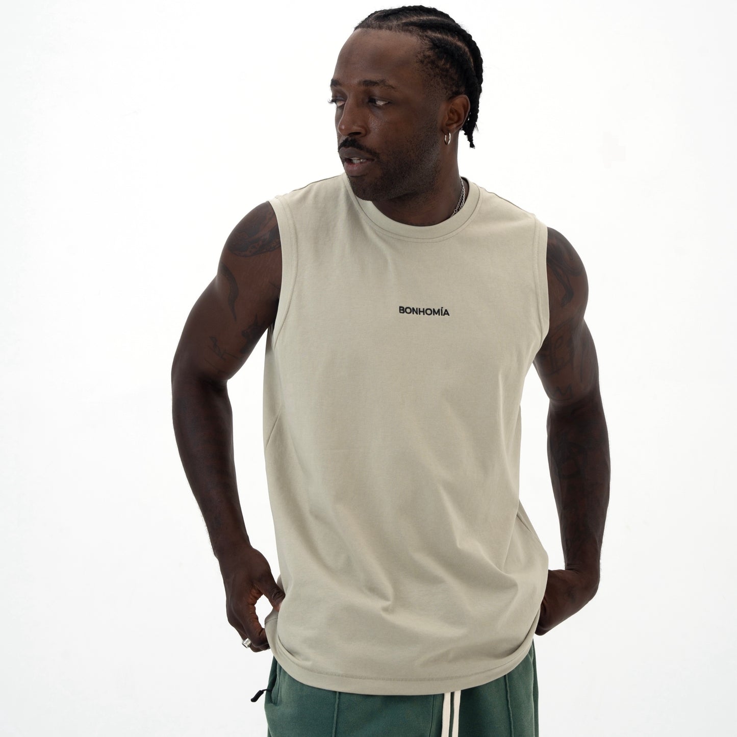 ULTIMATE BASKETBALL TANK TOP KHAKI