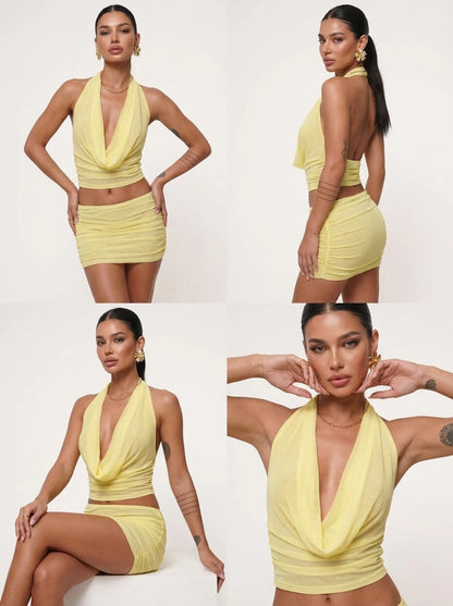 Lemon Sorbet Mesh Dress Infinite
